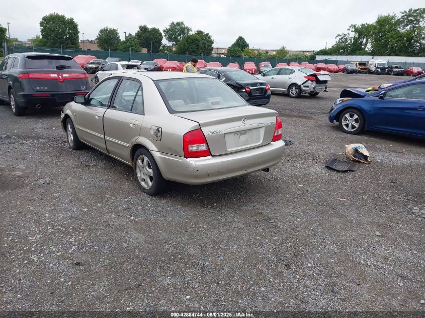 2002 Mazda Protege Dx/Es/Lx beige sedan gasoline JM1BJ225221596784 photo #4