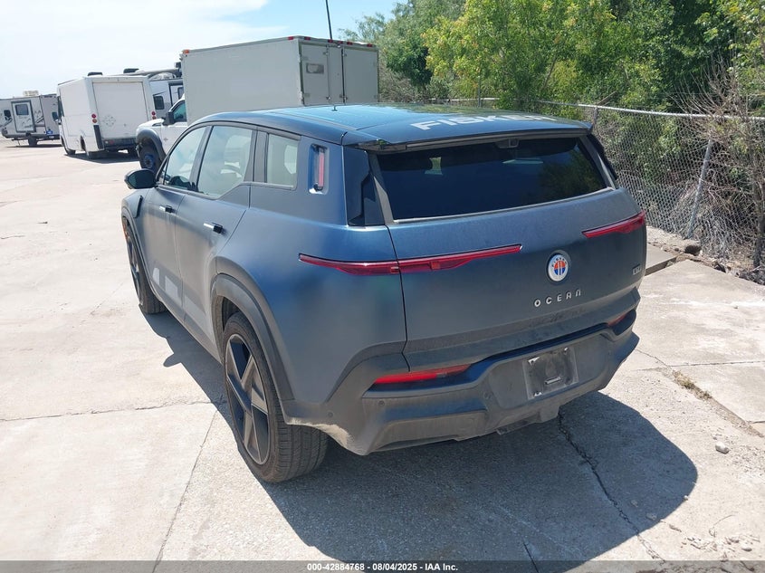 Vin: vcf1zbu2xpg002261, lot: 43378437, fisker ocean one 20233
