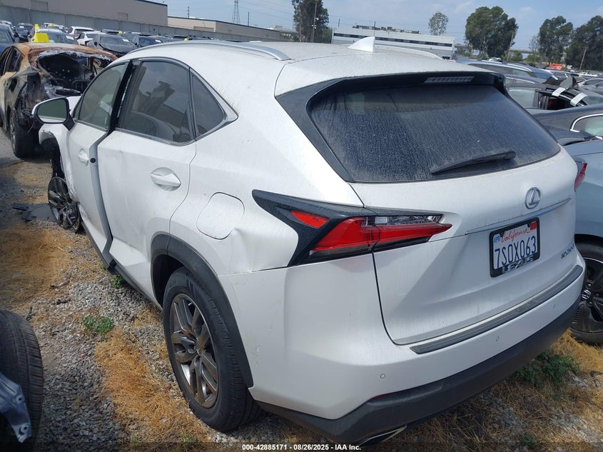 Vin: jtjyarbz2f2007882, lot: 43378840, lexus nx 200t 20153