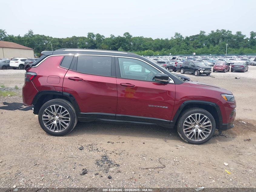 3C4NJDCB8NT170124 2022 Jeep Compass 2.4 Limited 4x4 Red