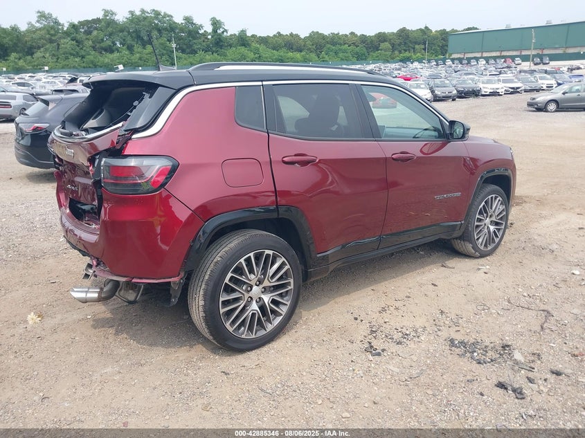 3C4NJDCB8NT170124 2022 Jeep Compass 2.4 Limited 4x4 Red