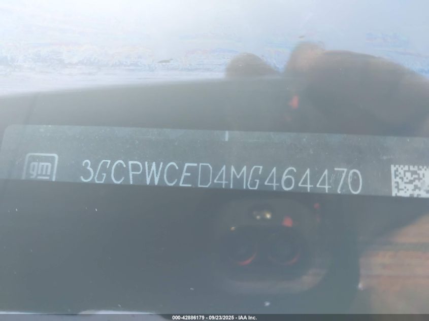 2021 Chevrolet Silverado 1500 2Wd Short Bed Lt VIN: 3GCPWCED4MG464470 Lot: 42886179
