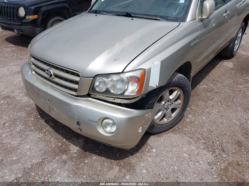 2003 Toyota Highlander Limited V6 VIN: JTEGF21A430082251 Lot: 42886462