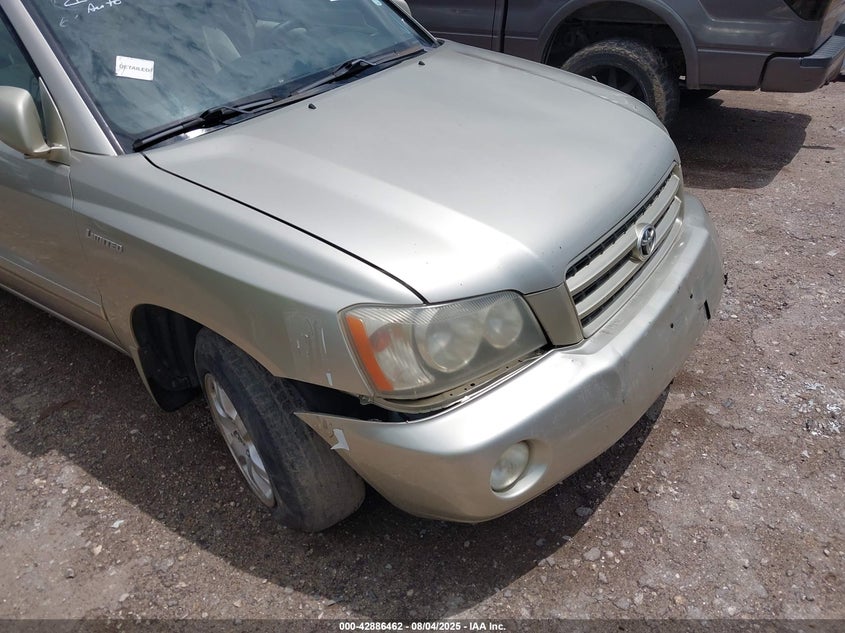 2003 Toyota Highlander Limited V6 VIN: JTEGF21A430082251 Lot: 42886462