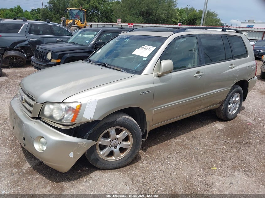 2003 TOYOTA HIGHLANDER SPORT UTILITY VEHICLE 3.0L V-6 DOHC, VVT, 220HP