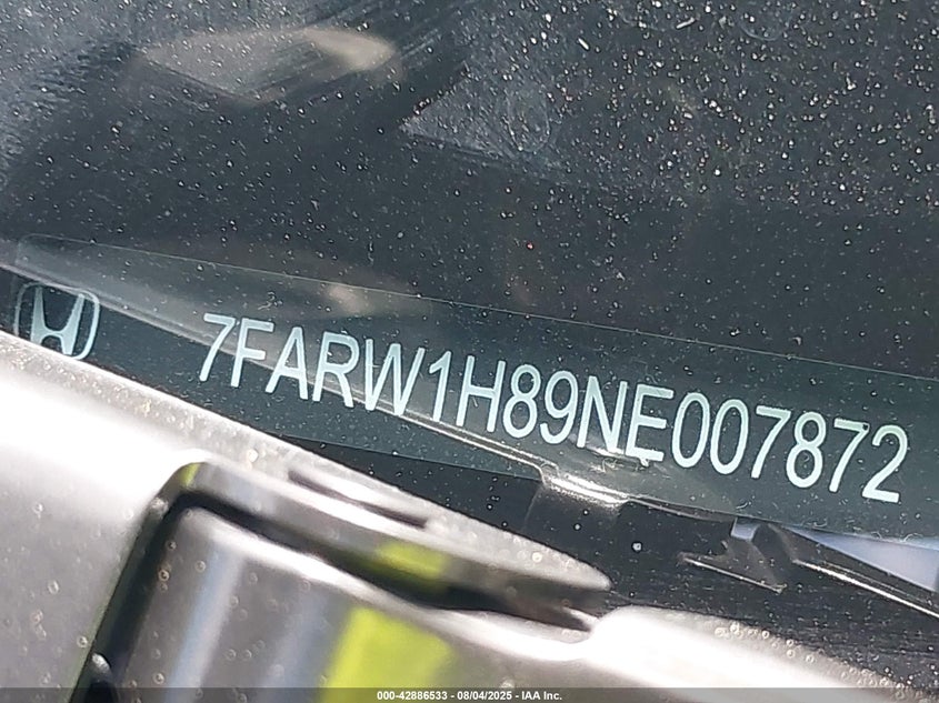 VIN 7FARW1H89NE007872 2022 HONDA CR-V 2WD EX-L