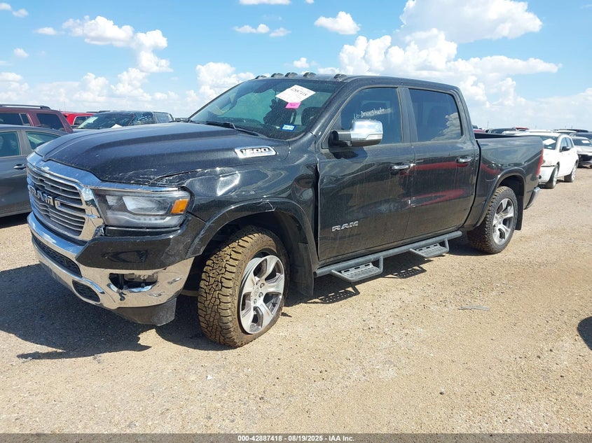 Vin: 1c6srfjt4kn546016, lot: 43381087, ram 1500 laramie  4x4 5'7 box 20192
