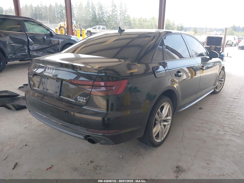 2017 Audi A4 2.0 2.0T SEASON OF AUDI PREMIUM Black Lot 111042888732 Vin WAUDNAF41HN040778