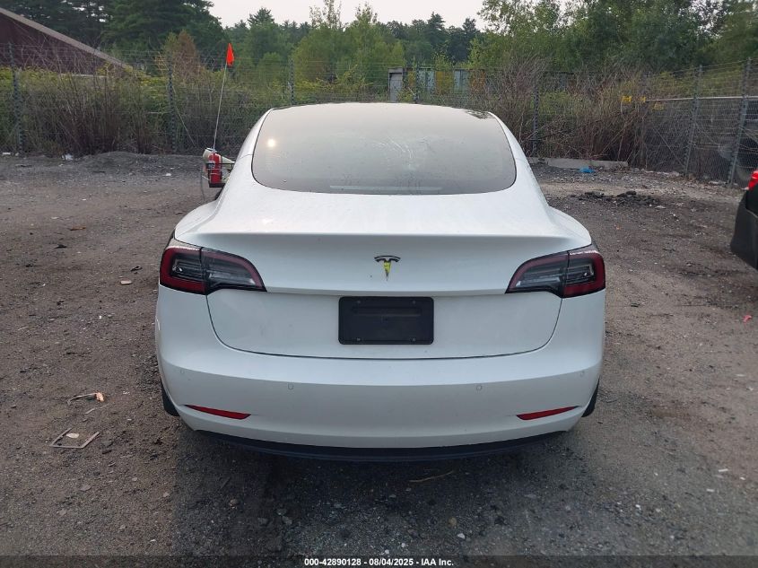 2021 Tesla Model 3 Standard Range Plus Rear-Wheel Drive VIN: 5YJ3E1EA4MF042717 Lot: 42890128