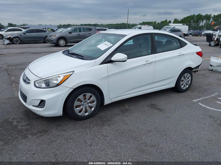 2017 Hyundai Accent 1.6 Se White Lot 111042890302 Vin KMHCT4AE2HU286214