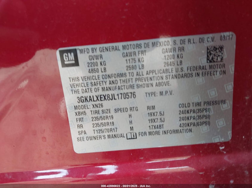 2018 GMC TERRAIN DENALI - 3GKALXEX8JL170576