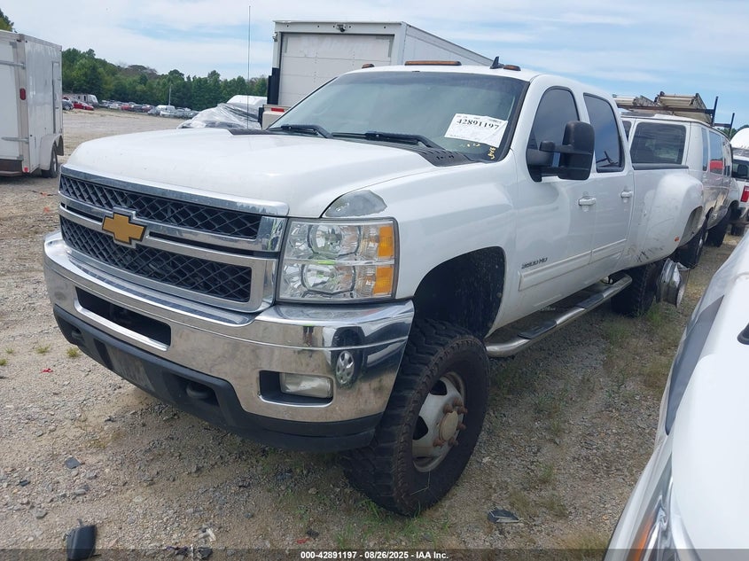 2012 Chevrolet Silverado 3500Hd Ltz white truck diesel 1GC4K1C89CF148927 photo #3