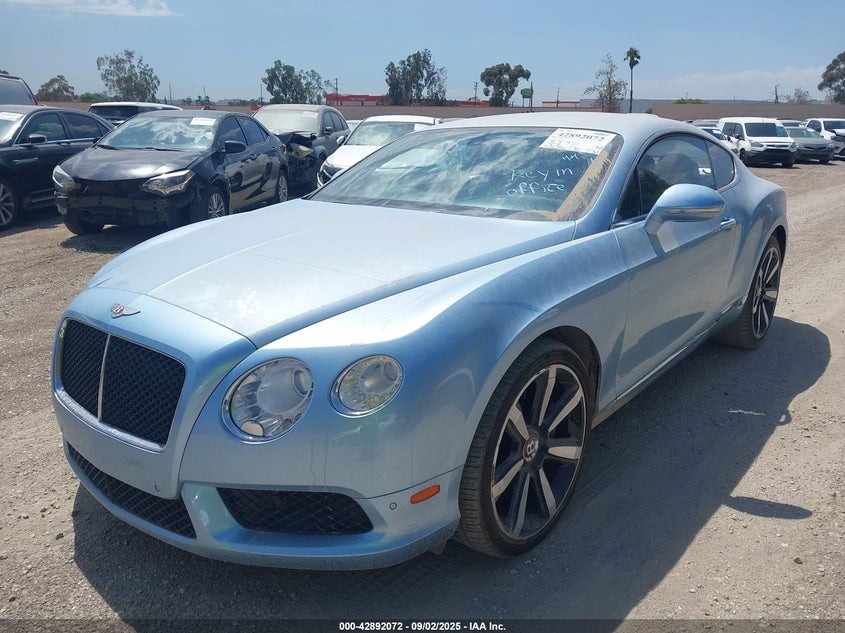 Vin: scbft7za6dc083057, lot: 43385765, bentley continental gt v8 20132
