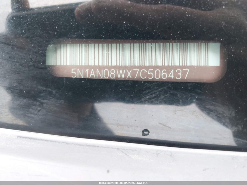 5N1AN08WX7C506437 2007 NISSAN XTERRA photo no. 12