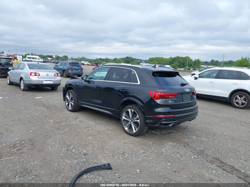VIN WA1EECF36M1116551 2021 AUDI Q3 PREMIUM PLUS 45 TFSI S LINE QUATTRO TIPTRONIC