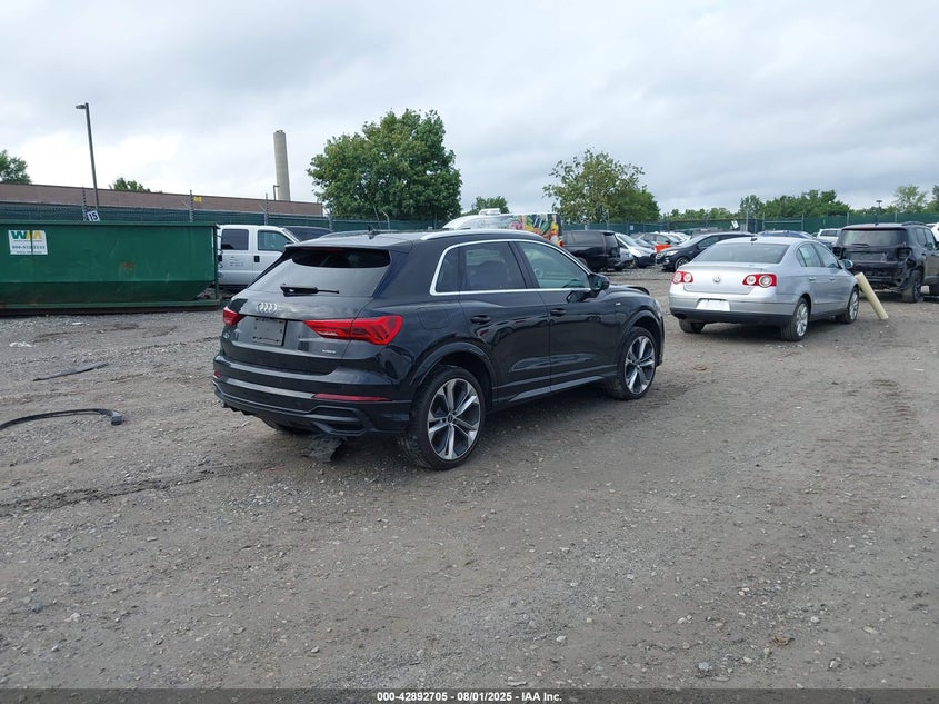 VIN WA1EECF36M1116551 2021 AUDI Q3 PREMIUM PLUS 45 TFSI S LINE QUATTRO TIPTRONIC