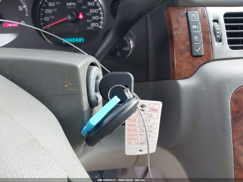 2007 Chevrolet Tahoe Lt VIN: 1GNFC13057R121607 Lot: 42893221