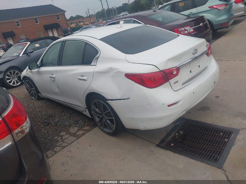 2014 Infiniti Q50 Premium/Sport VIN: JN1BV7AR7EM688906 Lot: 42893225