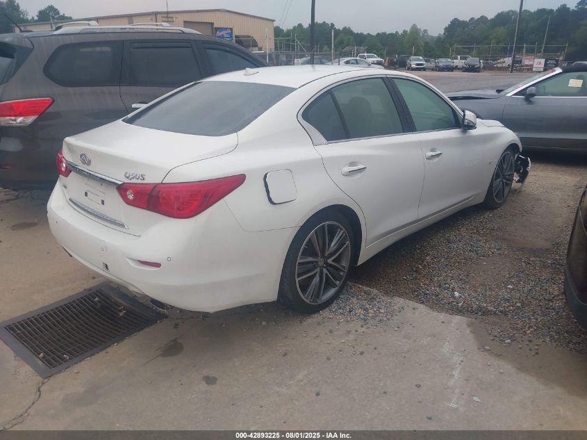 2014 Infiniti Q50 Premium/Sport VIN: JN1BV7AR7EM688906 Lot: 42893225