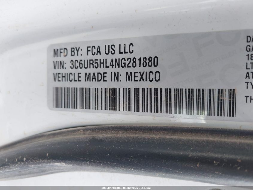 2022 Ram 2500 - 3C6UR5HL4NG281880