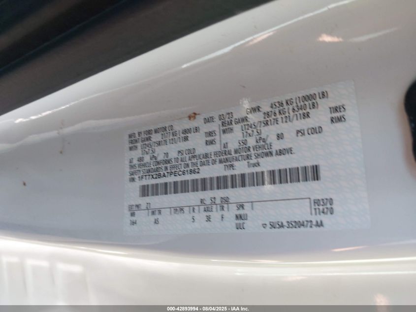 2023 Ford F-250 - 1FT7X2BA7PEC61862