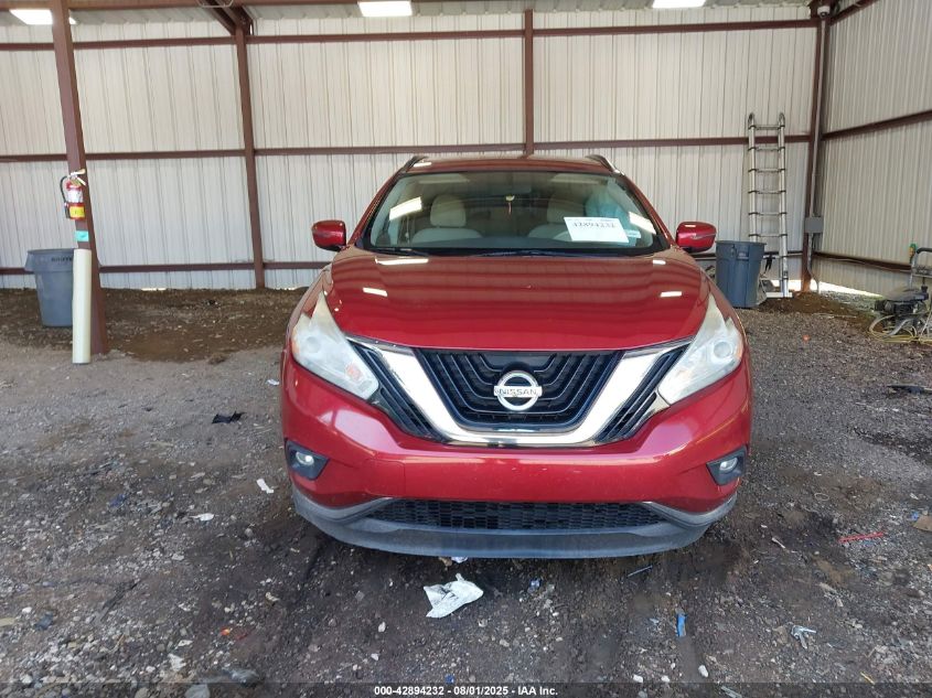 2017 Nissan Murano Platinum/S/Sl/Sv VIN: 5N1AZ2MG0HN109825 Lot: 42894232