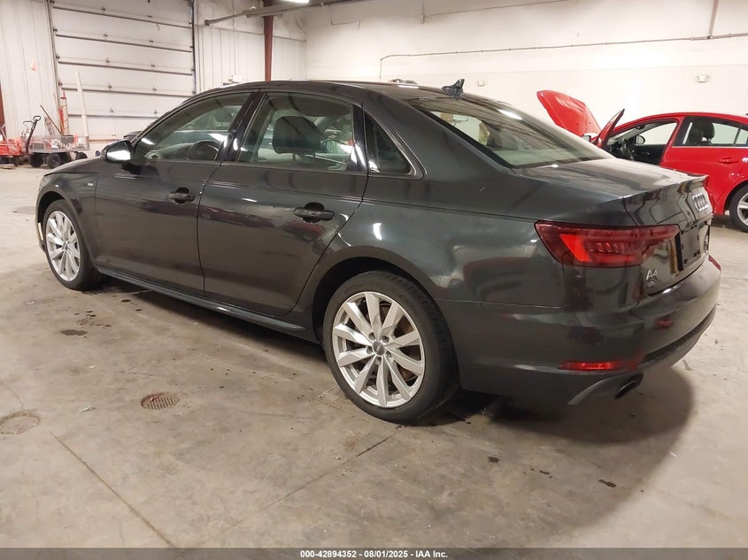 Vin: waudnaf47ja215032, lot: 43388046, audi a4 2.0t tech premium 20183