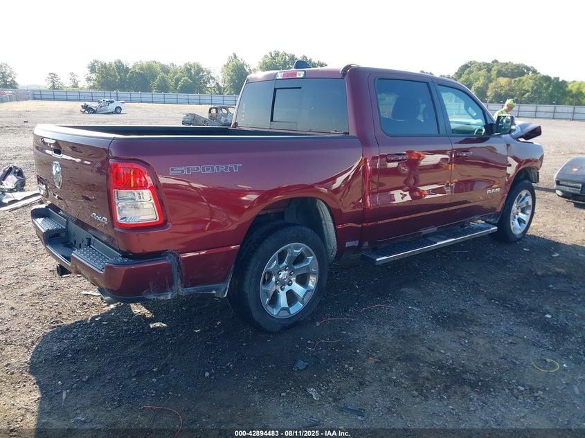 2021 Ram 1500 5.7 Big Horn 4x4 5'7 Box Other Lot 111042894483 Vin 1C6SRFFT8MN800158