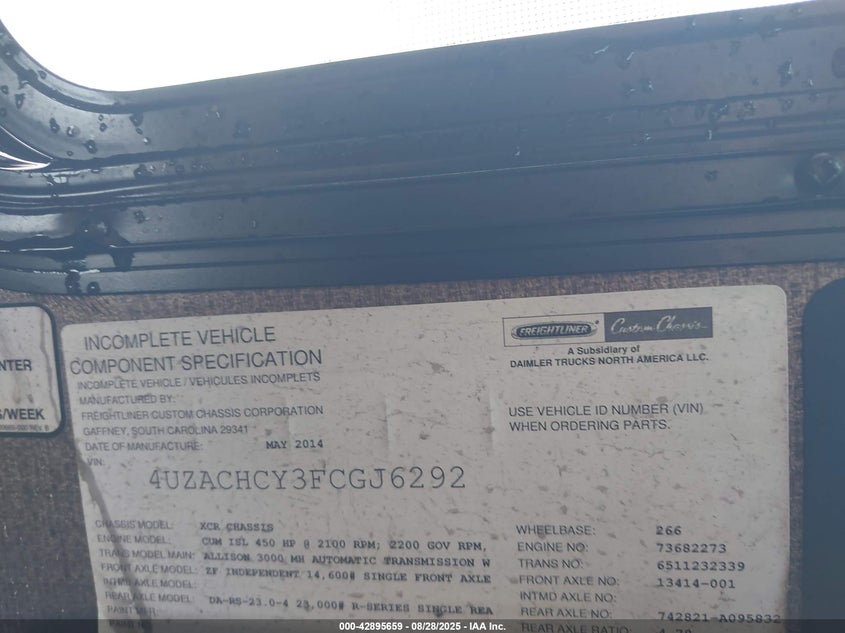 4UZACHCY3FCGJ6292 2015   photo no. 9