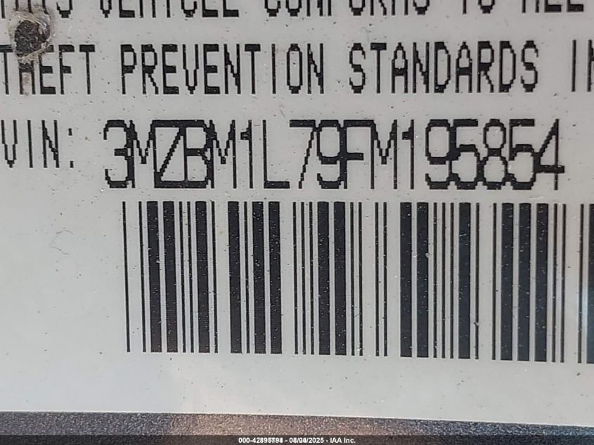 2015 Mazda Mazda3 I Touring VIN: 3MZBM1L79FM195854 Lot: 42895794