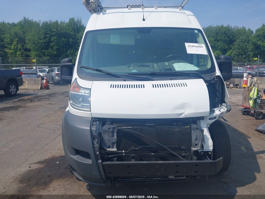 2017 Ram Promaster 2500 3.6 High Roof 159 Wb White Lot 111042896809 Vin 3C6TRVDG0HE535301