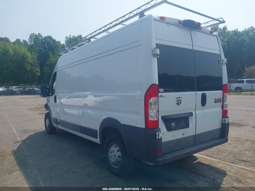 2017 Ram Promaster 2500 3.6 High Roof 159 Wb White Lot 111042896809 Vin 3C6TRVDG0HE535301