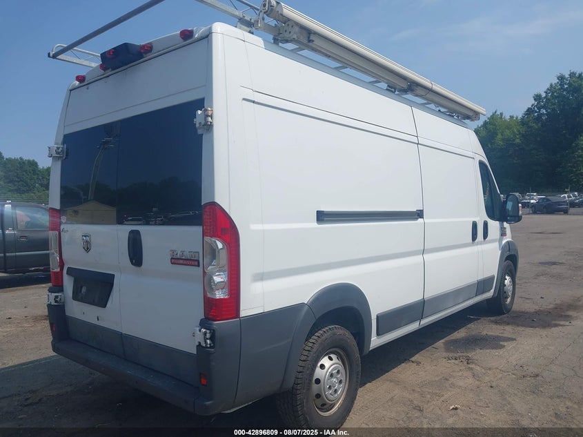 2017 Ram Promaster 2500 3.6 High Roof 159 Wb White Lot 111042896809 Vin 3C6TRVDG0HE535301