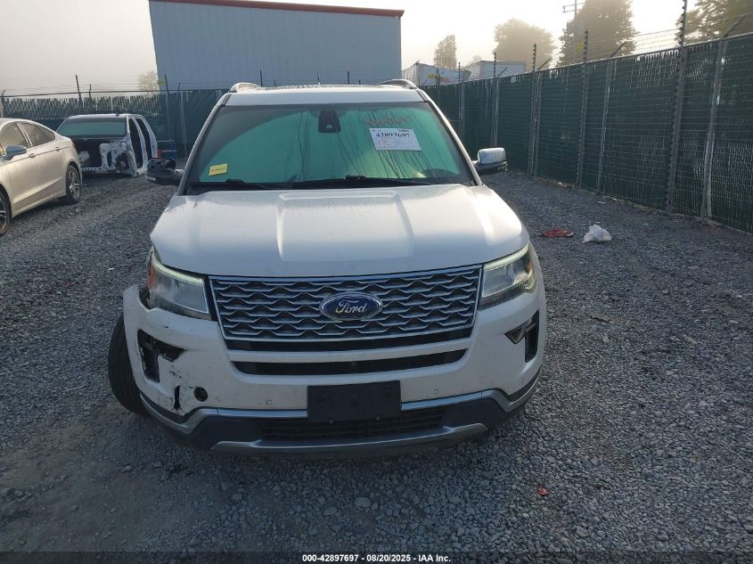 2018 Ford Explorer Platinum VIN: 1FM5K8HT2JGB35742 Lot: 42897697