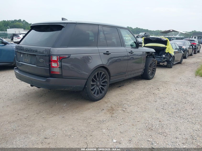 SALGS2FV0HA361976 2017 Land rover RANGE ROVER 3.0 3.0l V6 Supercharged Hse Grey