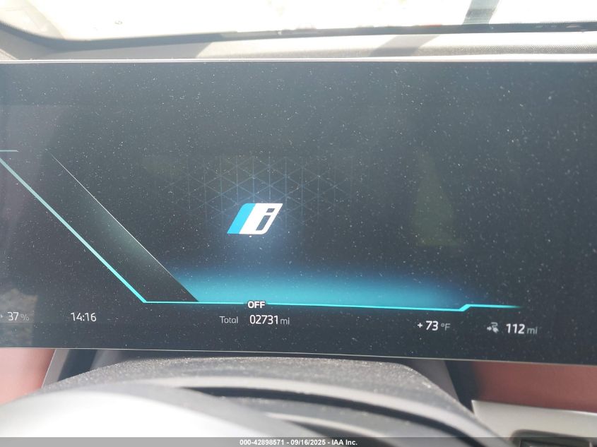 2025 BMW Ix xDrive50 VIN: WB523CF07SCT67998 Lot: 42898571