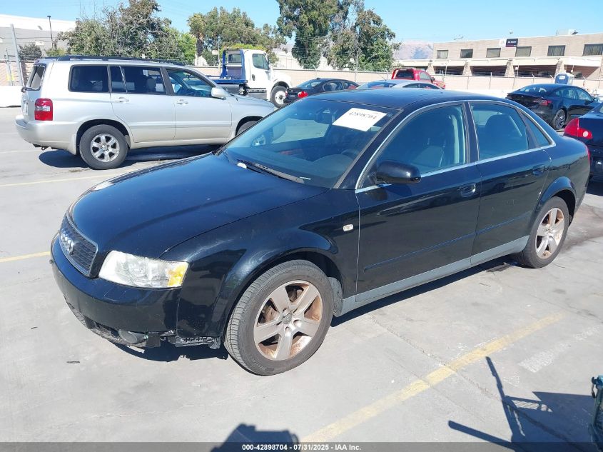 2002 Audi A4 3.0 VIN: WAULT68E32A194783 Lot: 42898704