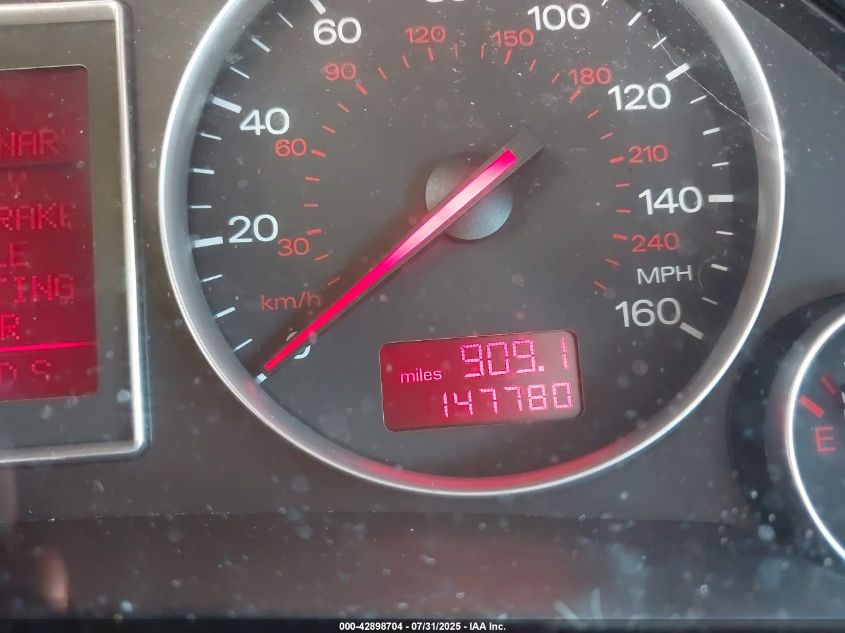 2002 Audi A4 3.0 VIN: WAULT68E32A194783 Lot: 42898704