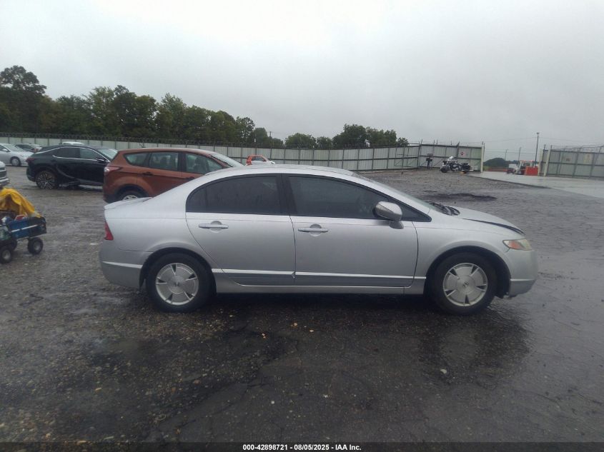2008 Honda Civic Hybrid VIN: JHMFA36278S004854 Lot: 42898721