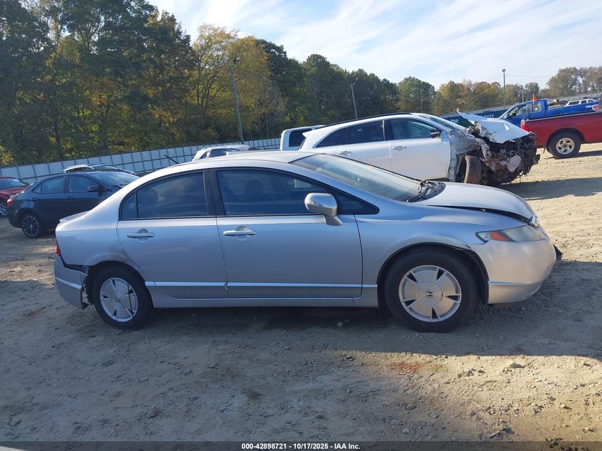 2008 Honda Civic Hybrid VIN: JHMFA36278S004854 Lot: 42898721