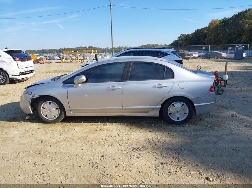 2008 Honda Civic Hybrid VIN: JHMFA36278S004854 Lot: 42898721