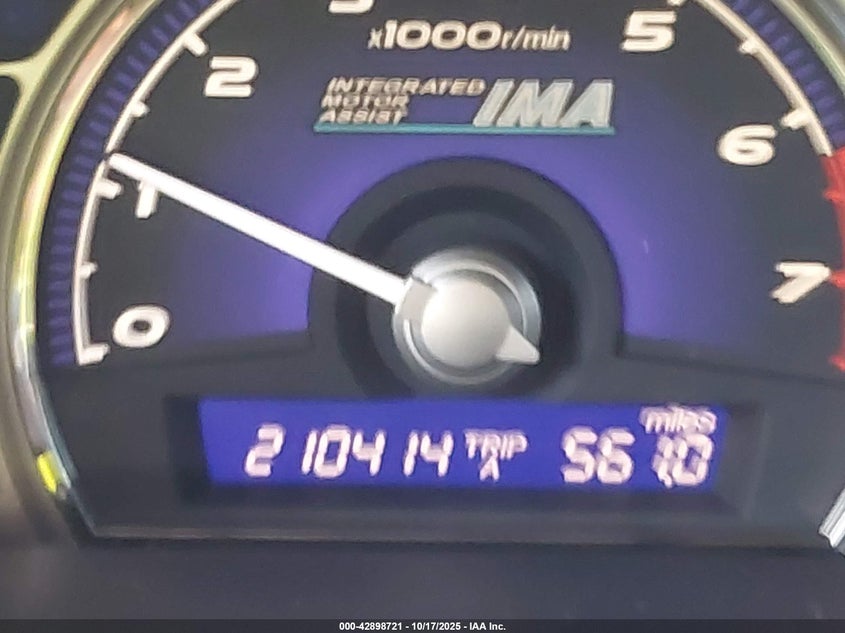 2008 Honda Civic Hybrid VIN: JHMFA36278S004854 Lot: 42898721