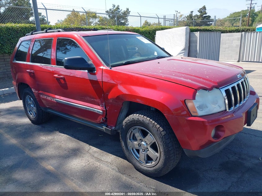 2005 Jeep Grand Cherokee Limited red other gasoline 1J4HR58N15C677399 photo #1