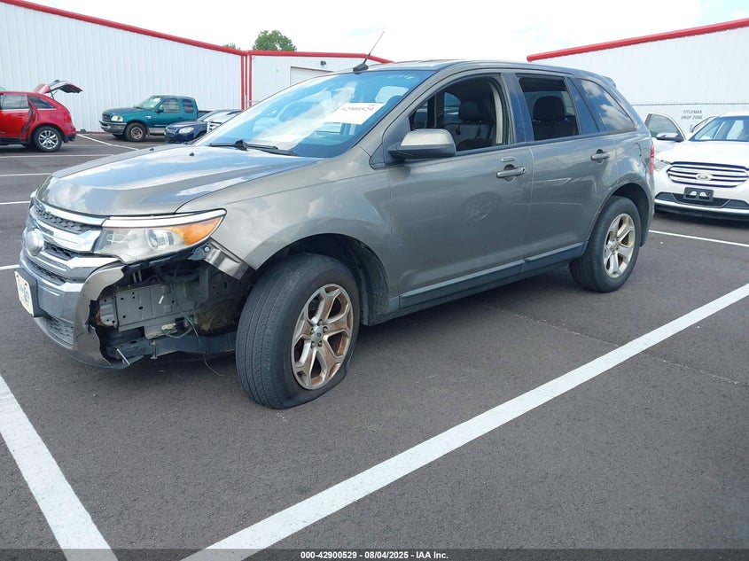 Vin: 2fmdk3jc3dbb50402, lot: 43394222, ford edge sel 20132