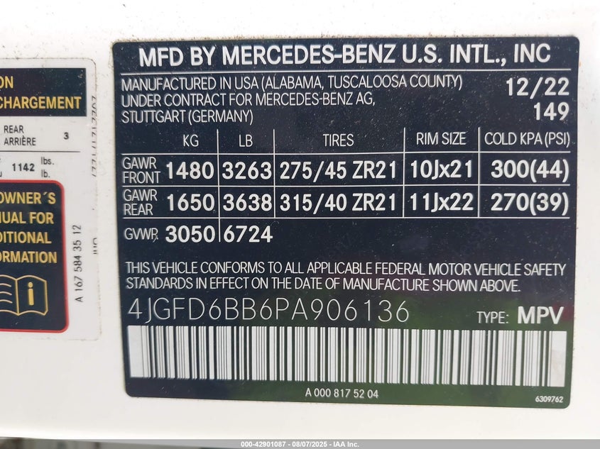 2023 MERCEDES-BENZ AMG GLE 53 COUPE 4MATIC - 4JGFD6BB6PA906136