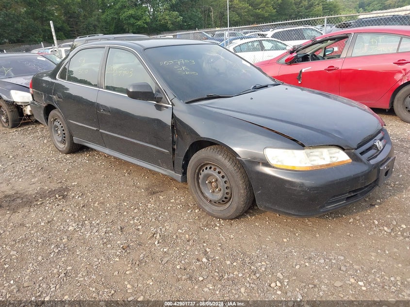 2001 Honda Accord 2.3 Lx black sedan gasoline JHMCG56461C014340 photo #1
