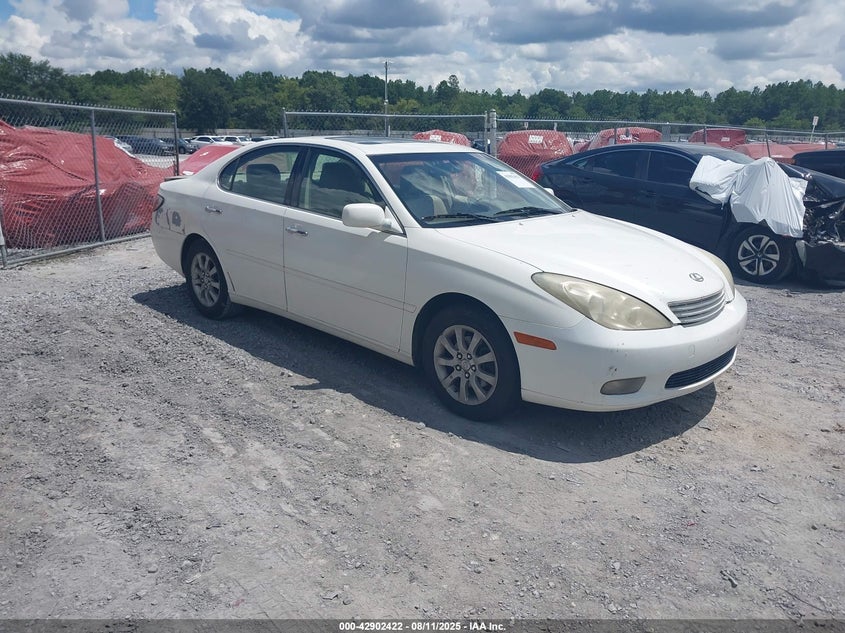 2004 Lexus Es 330 white sedan gasoline JTHBA30G545032163 photo #1