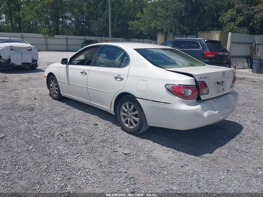 2004 Lexus Es 330 white sedan gasoline JTHBA30G545032163 photo #4