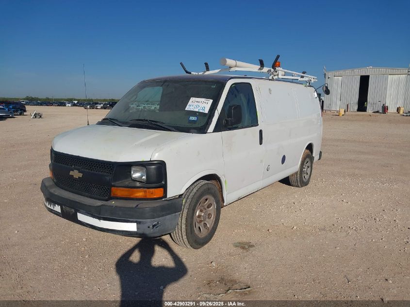 2011 Chevrolet Express 1500 Work Van white van gasoline 1GCSGAFX4B1186024 photo #3
