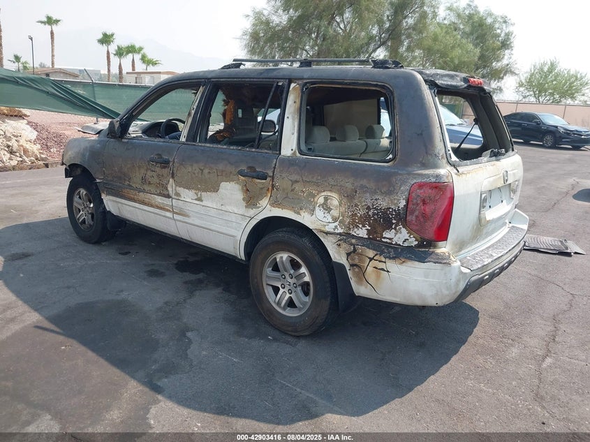 2005 Honda Pilot Ex white other gasoline 2HKYF18425H560563 photo #4
